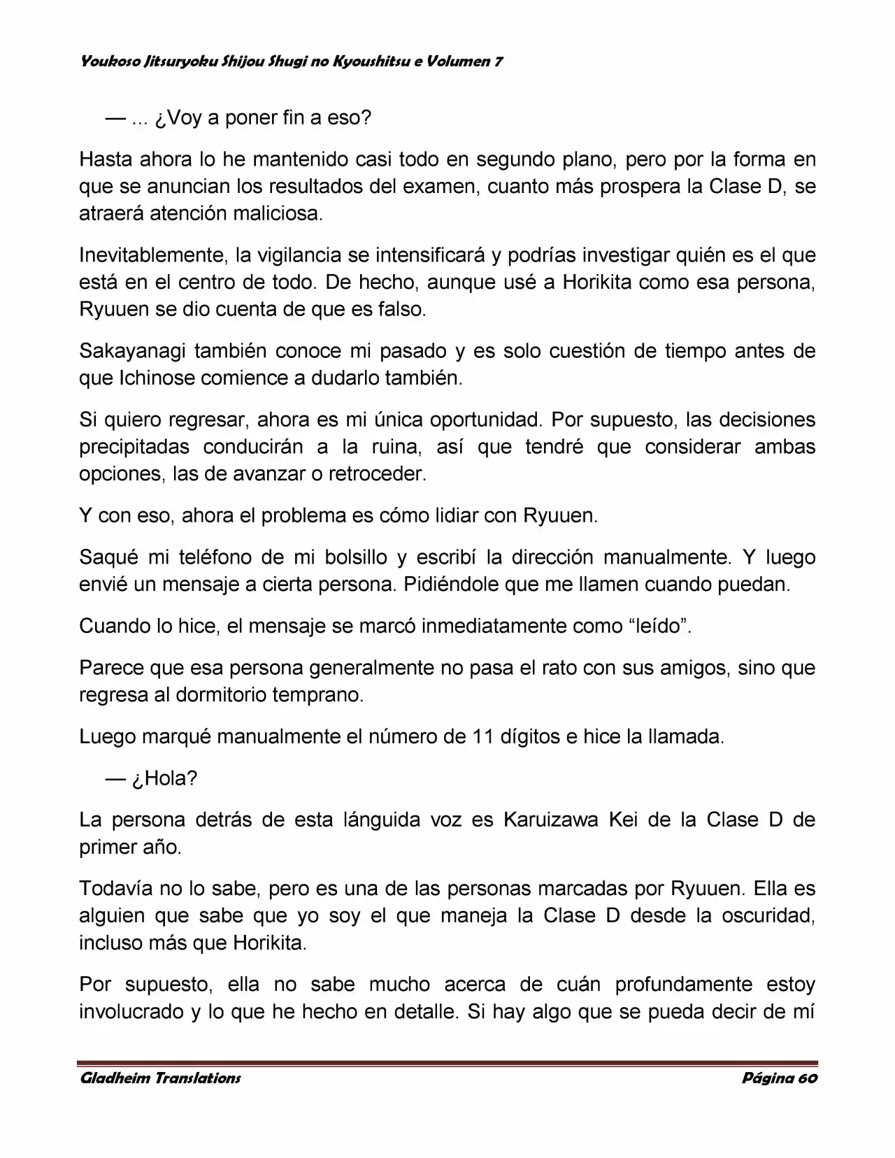 Página 60 del Manga