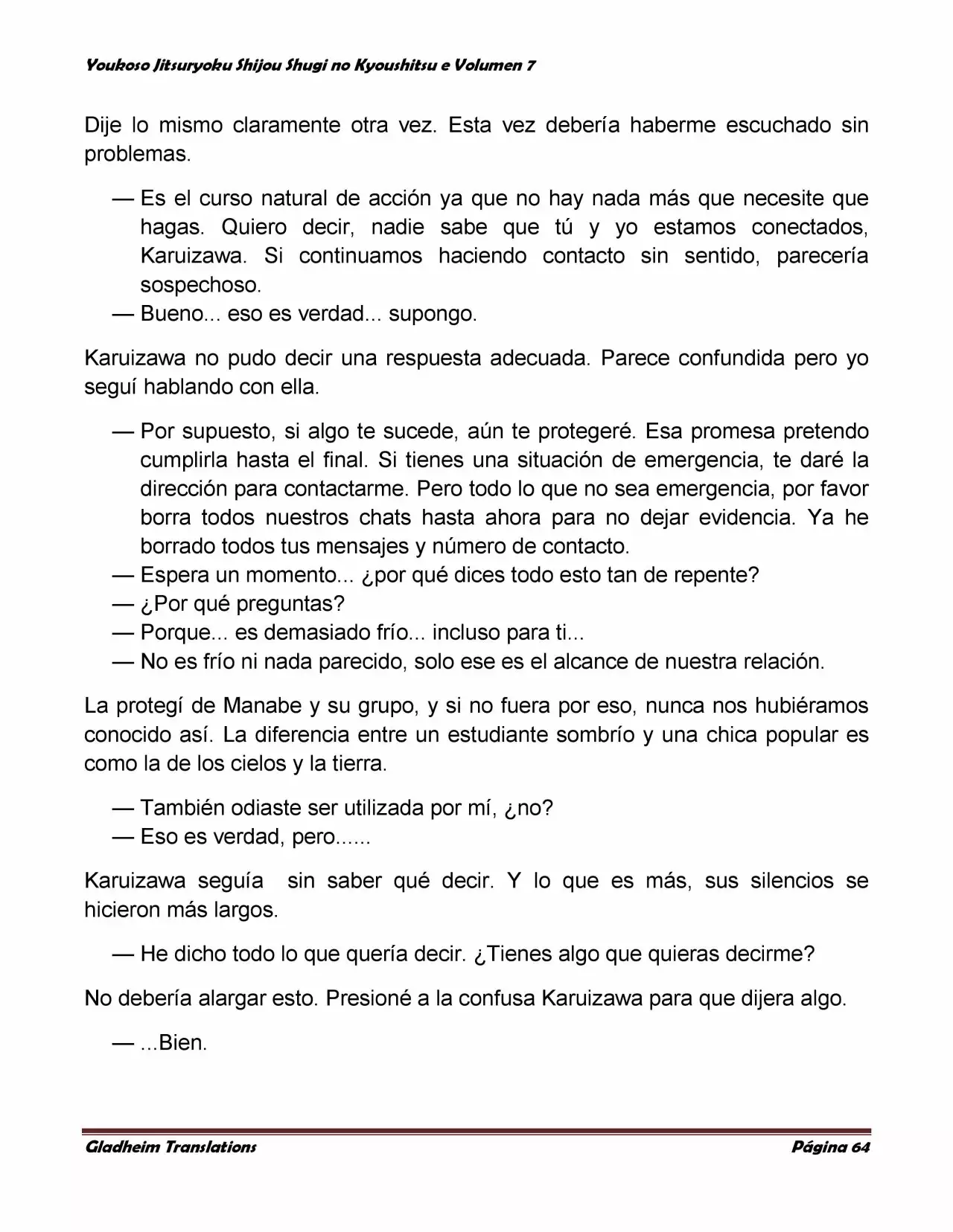 Página 64 del Manga