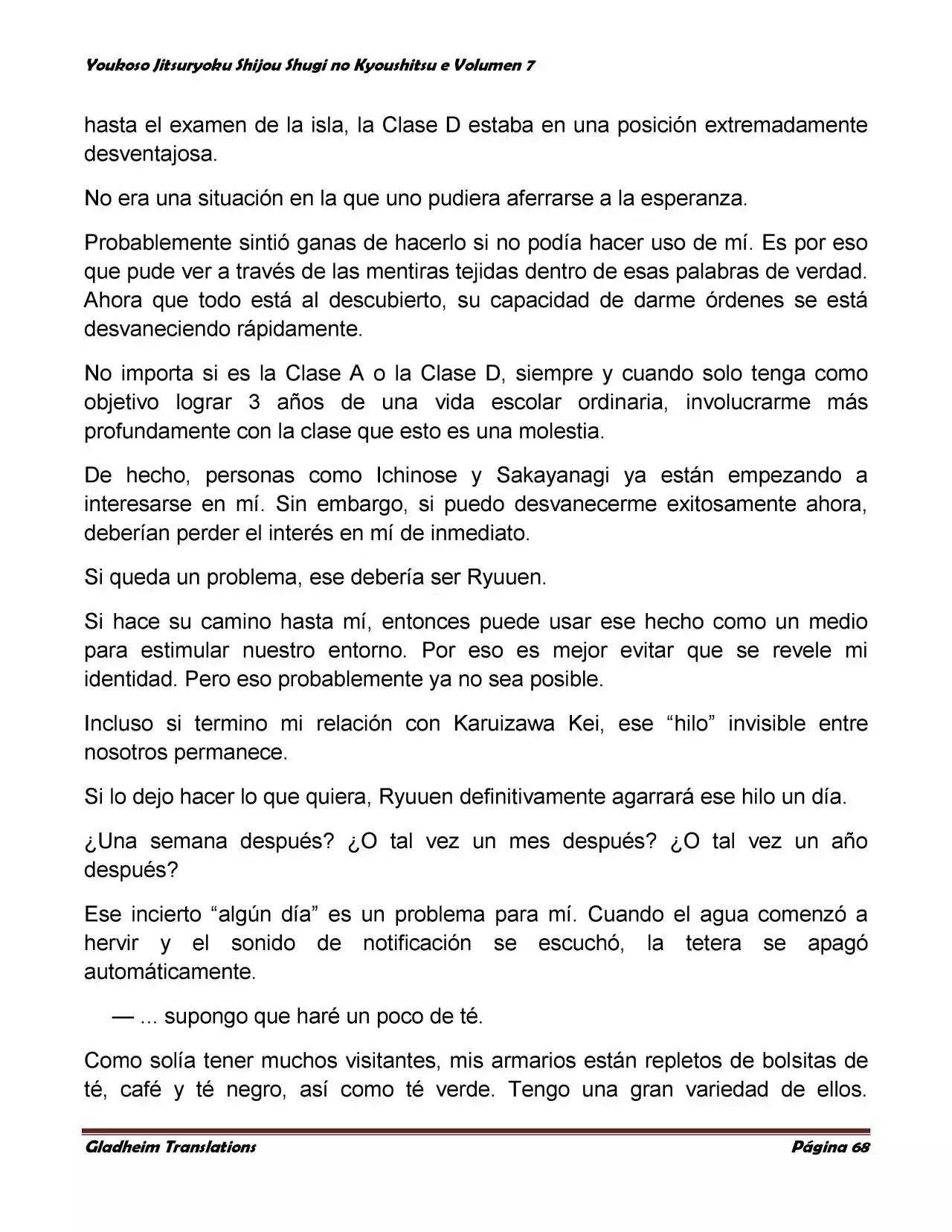 Página 68 del Manga