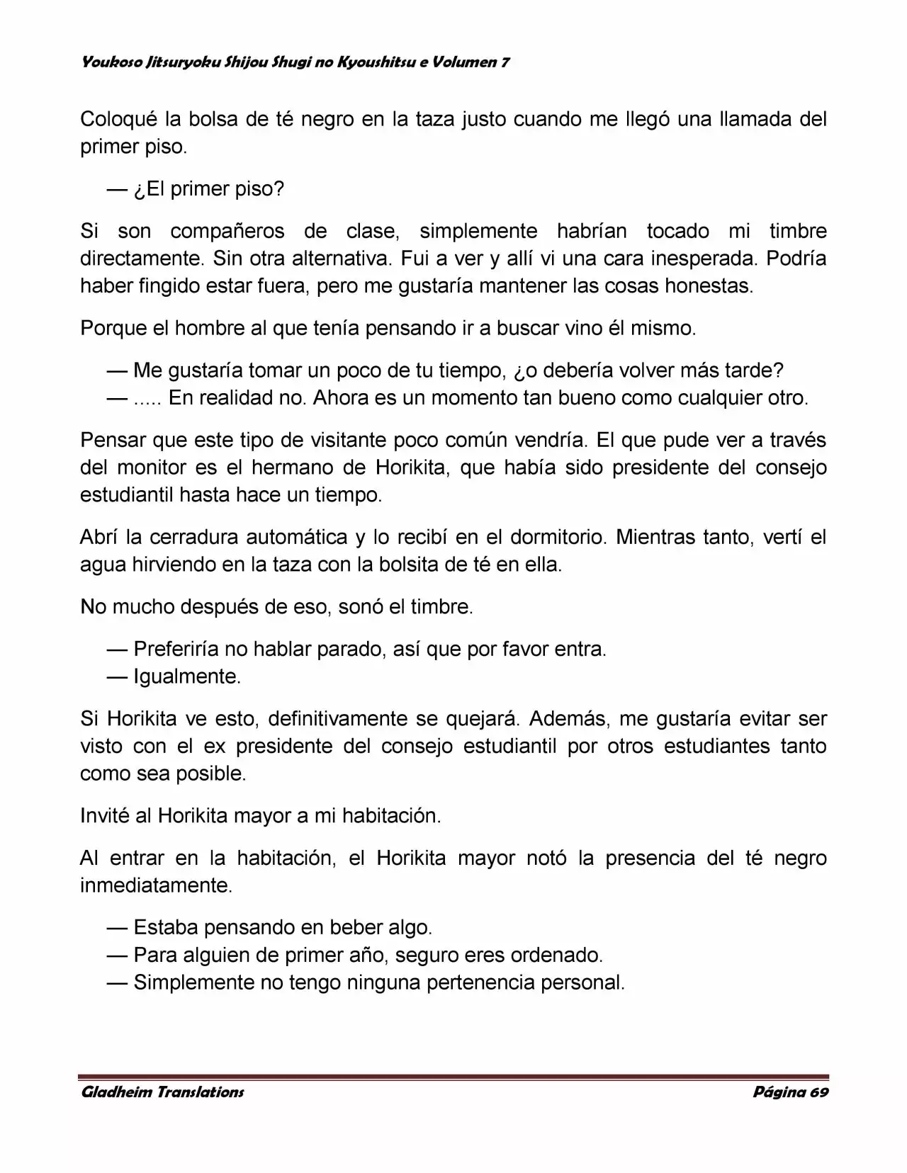 Página 69 del Manga