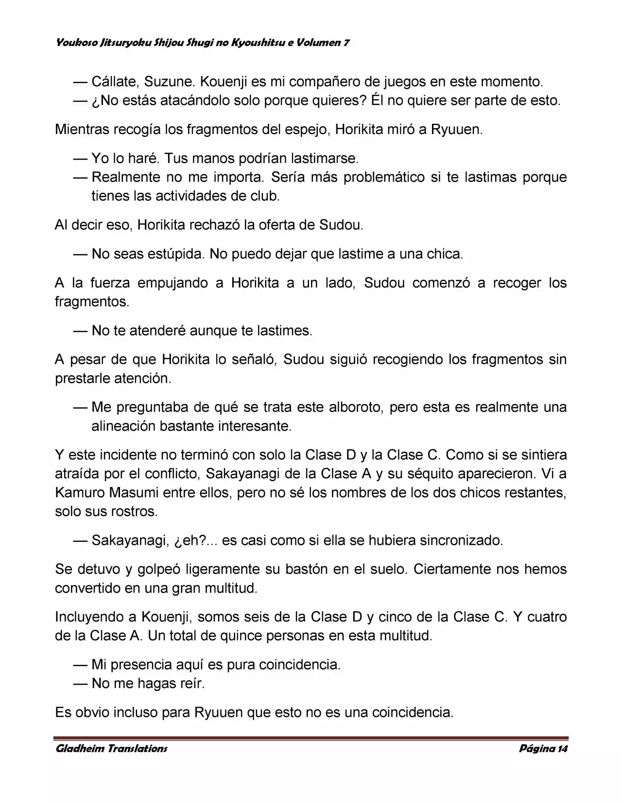 Página 14 del Manga