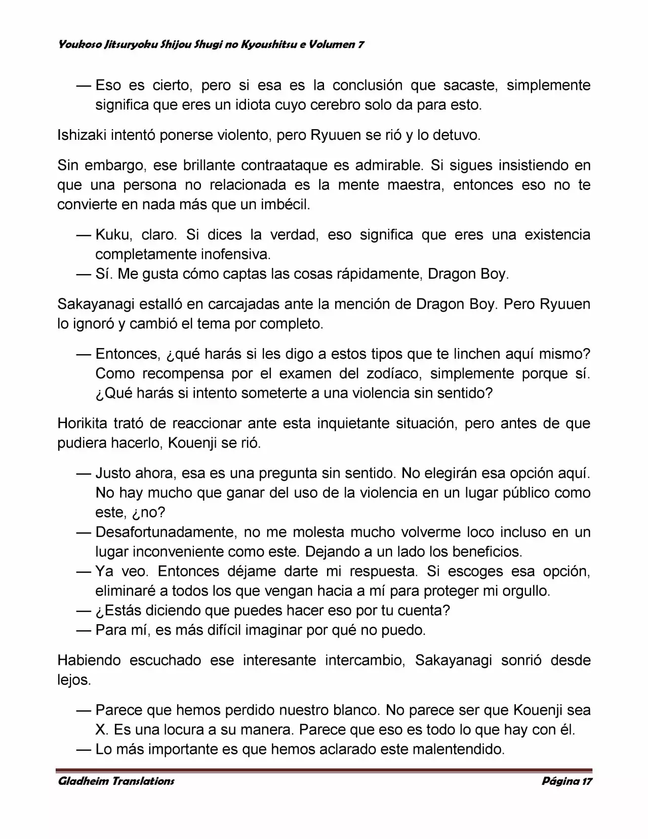 Página 17 del Manga