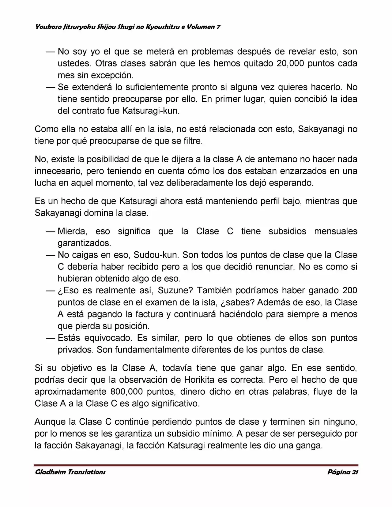 Página 21 del Manga