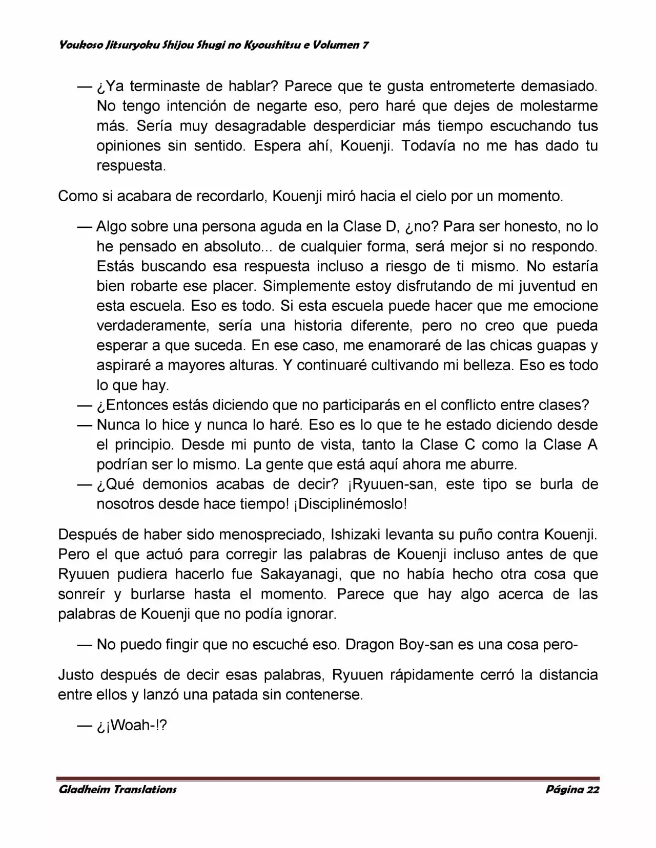 Página 22 del Manga