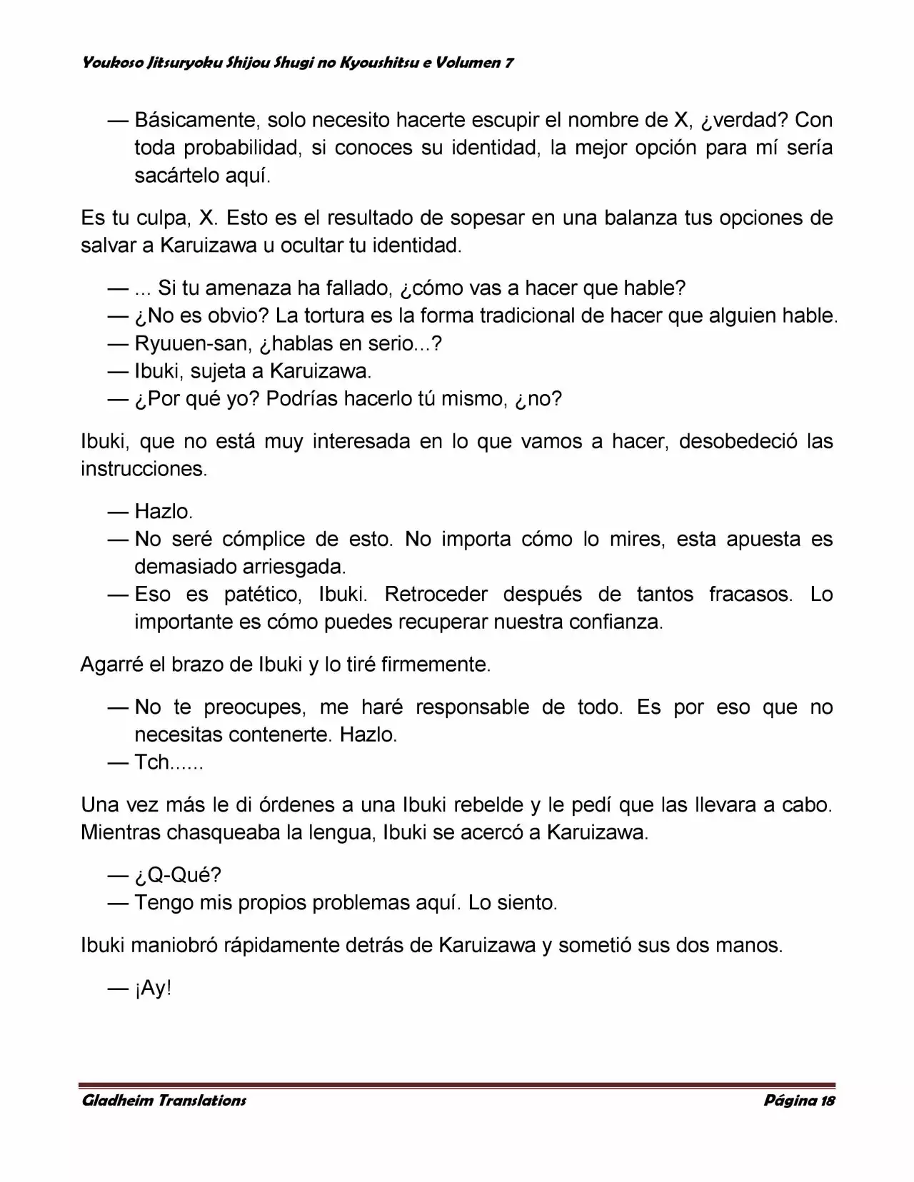 Página 18 del Manga