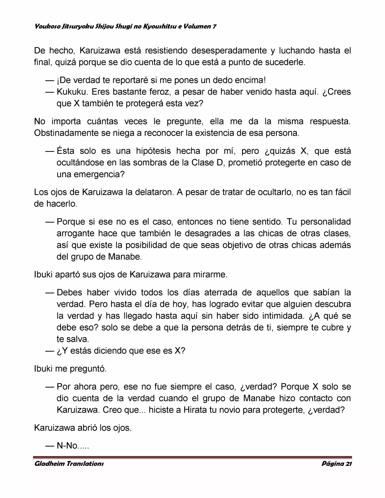 Página 21 del Manga