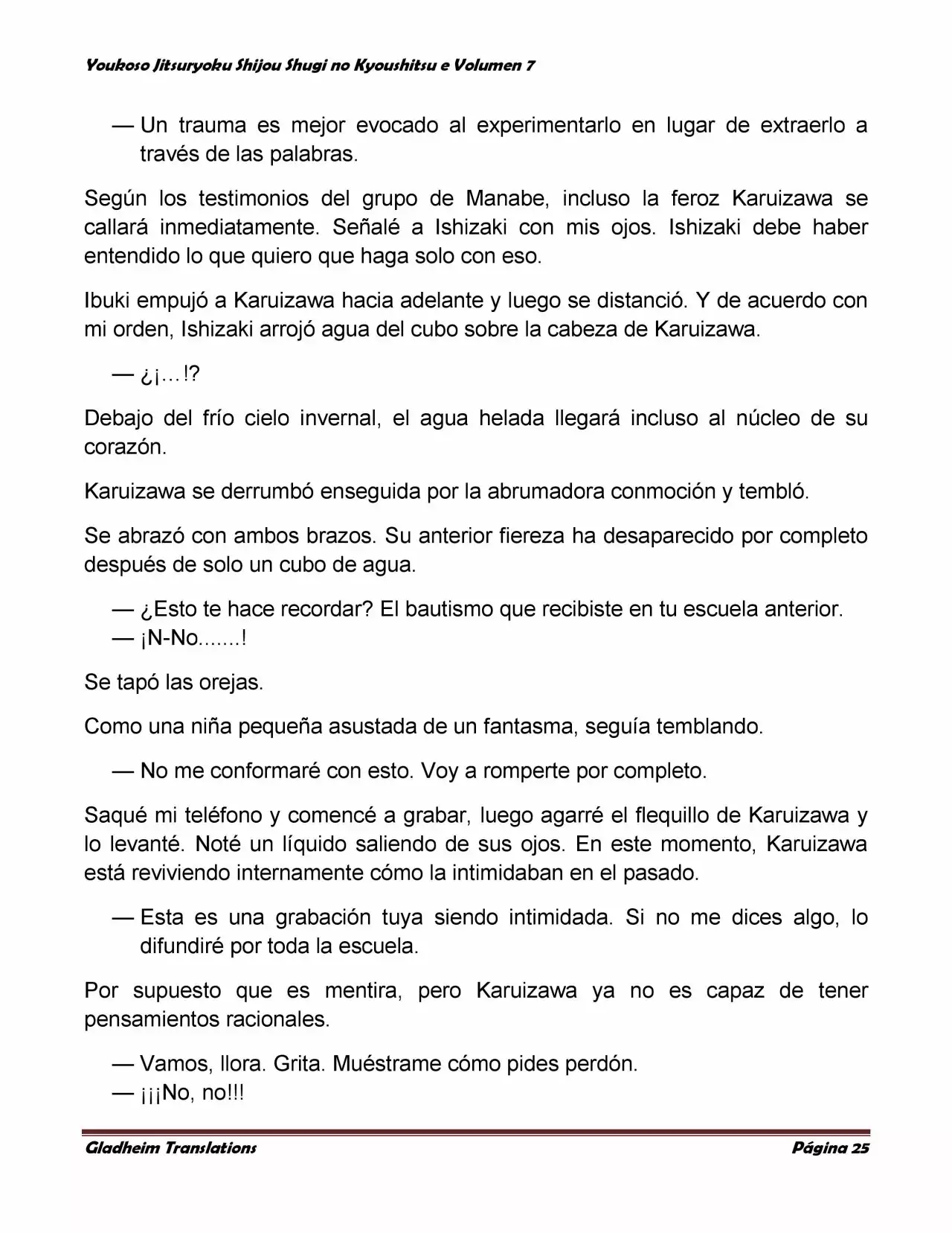 Página 25 del Manga