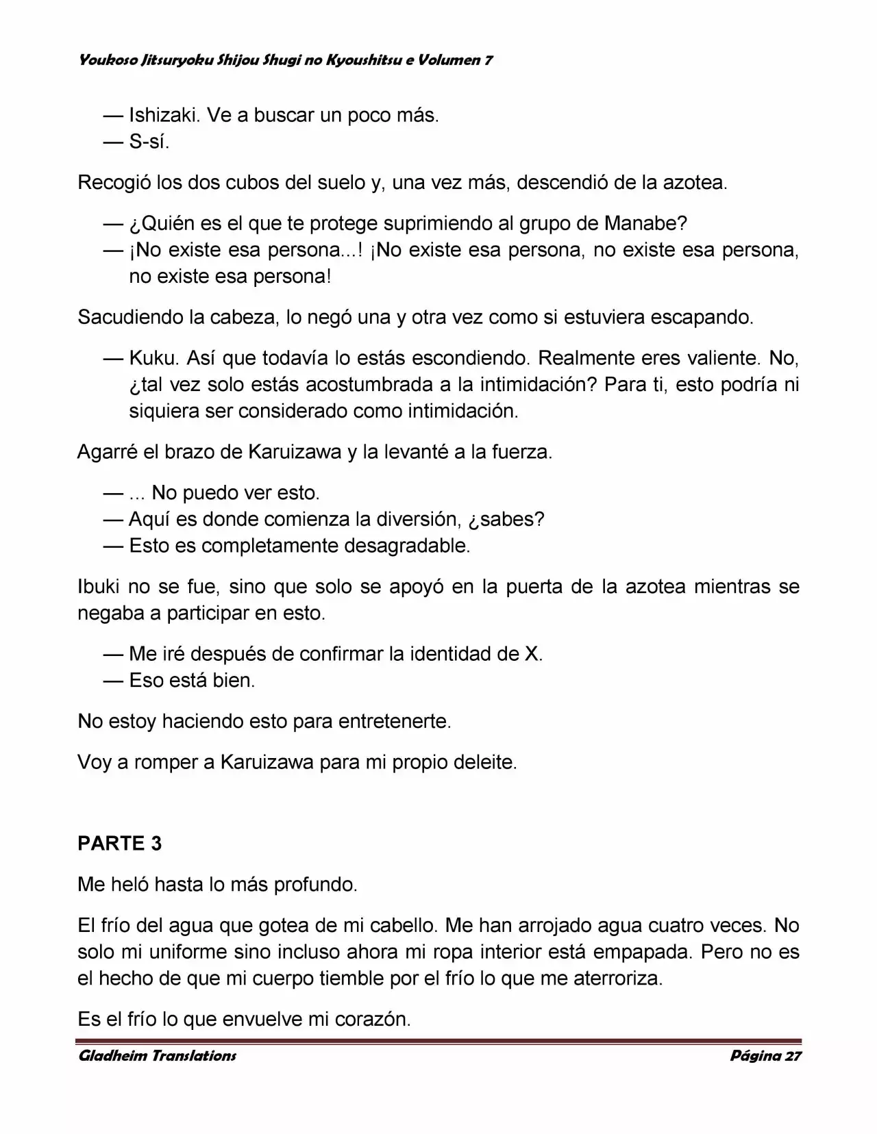 Página 27 del Manga