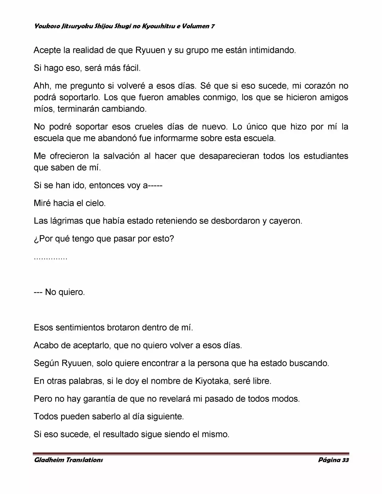 Página 33 del Manga