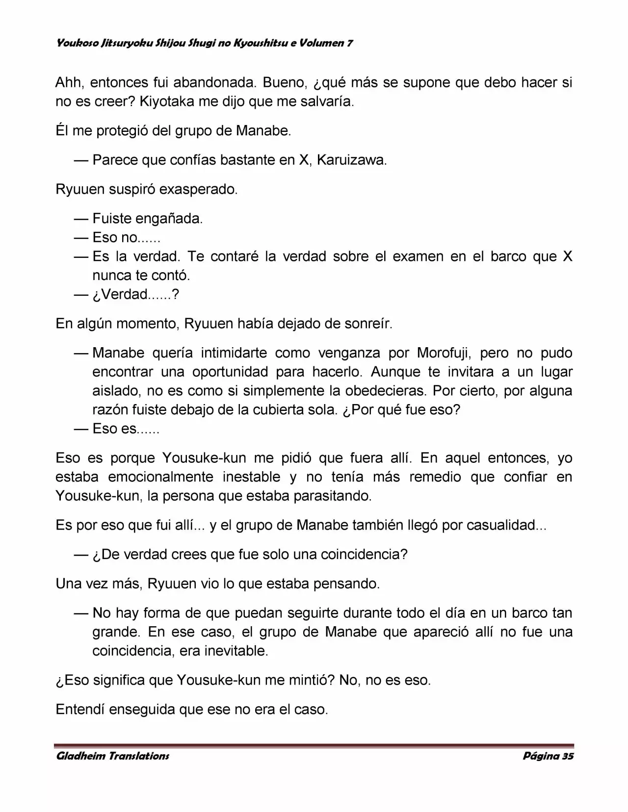 Página 35 del Manga