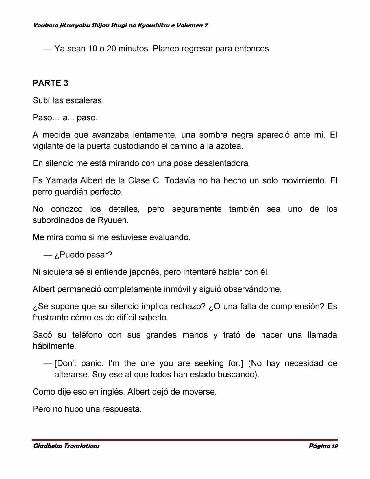 Página 19 del Manga