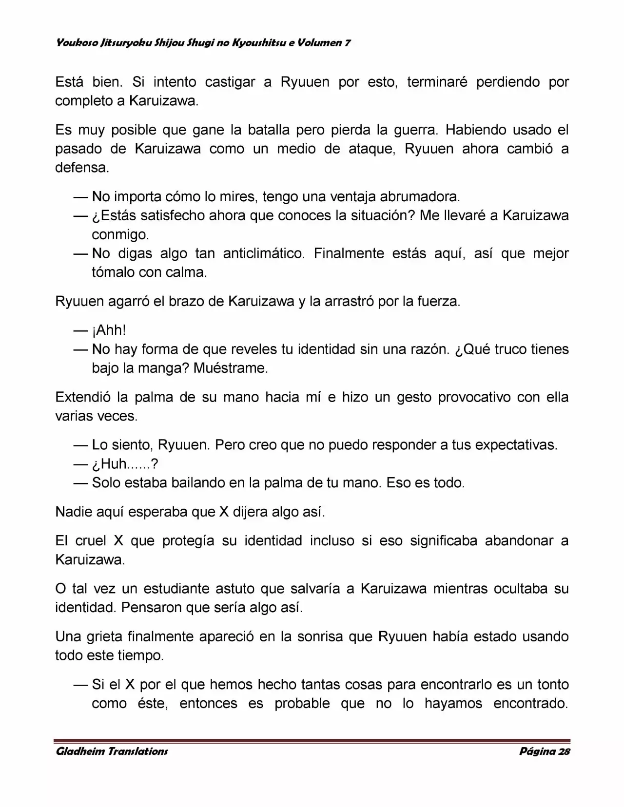 Página 28 del Manga