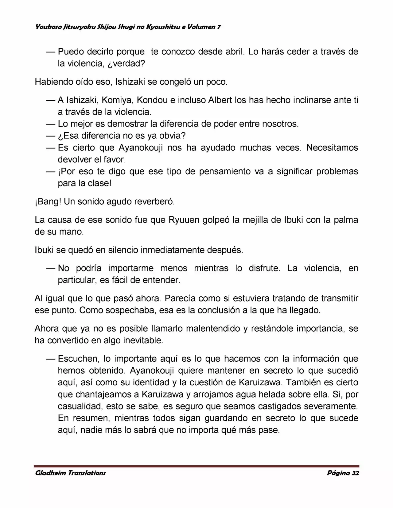 Página 32 del Manga