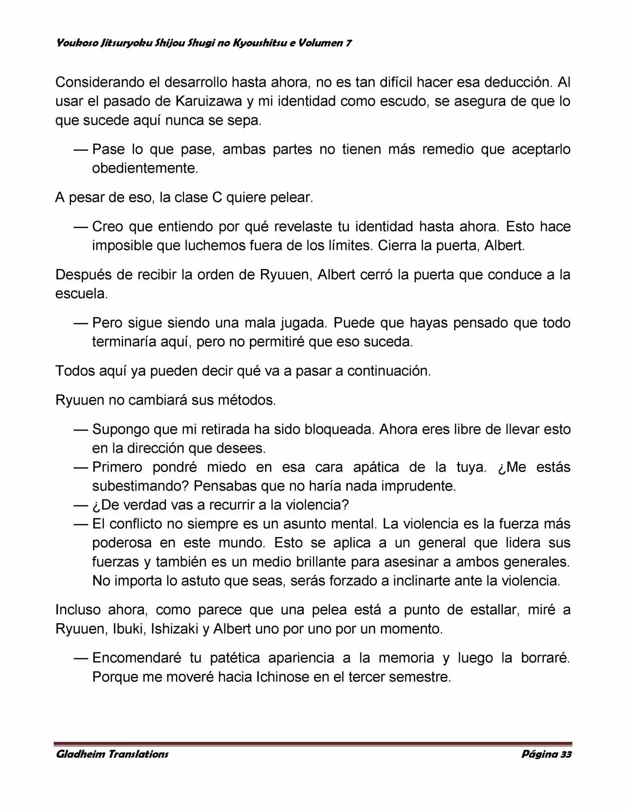 Página 33 del Manga