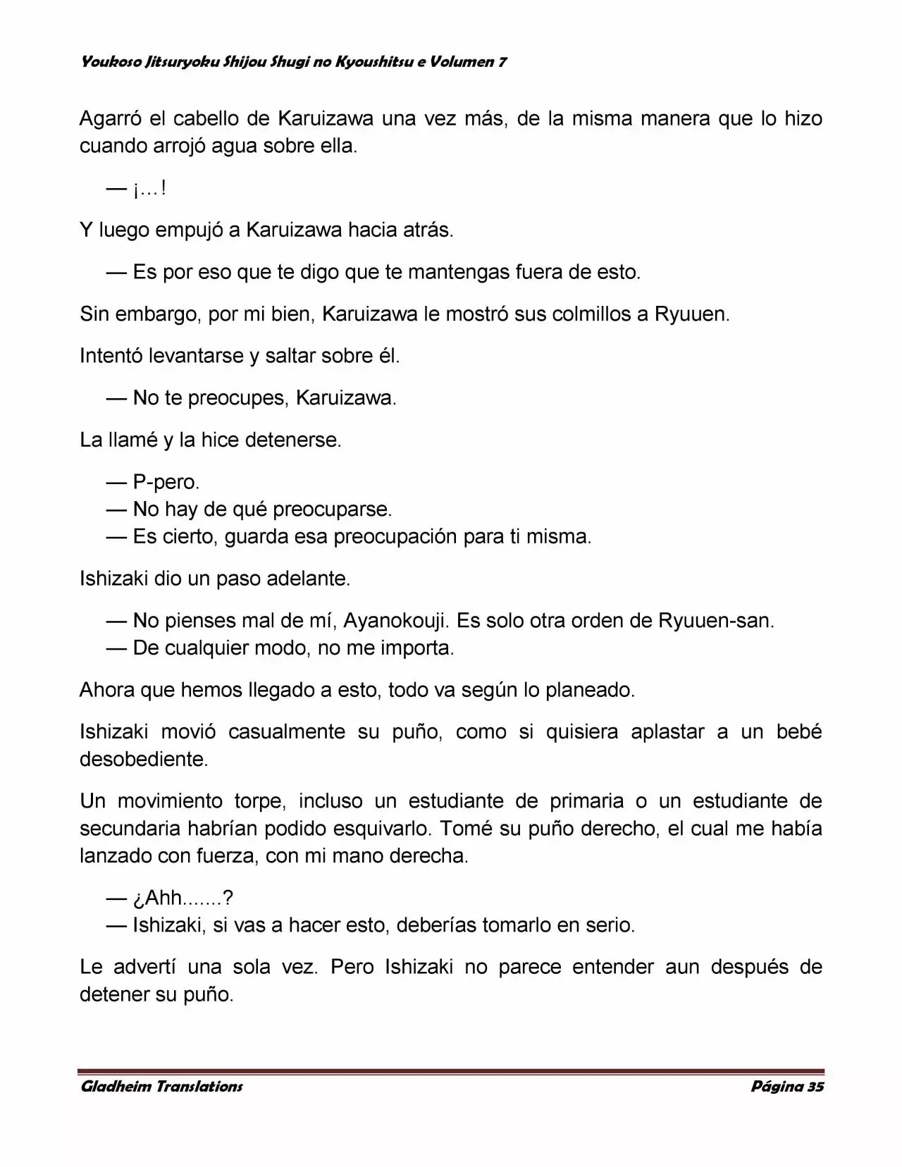 Página 35 del Manga