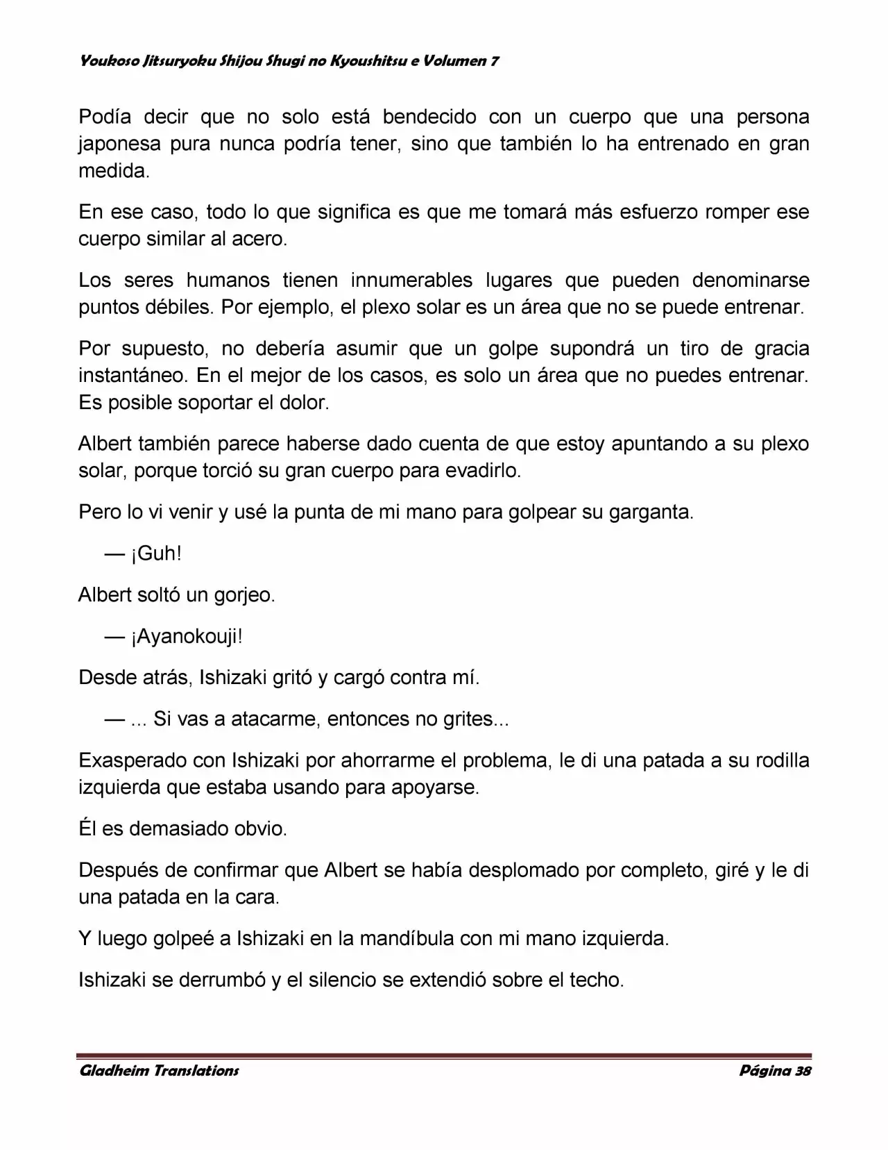 Página 38 del Manga