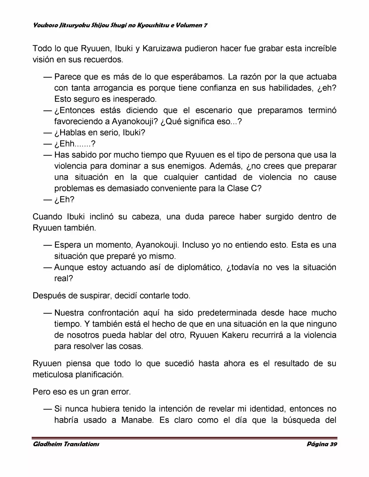 Página 39 del Manga