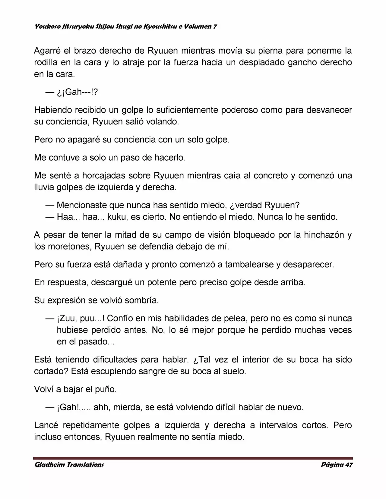 Página 47 del Manga