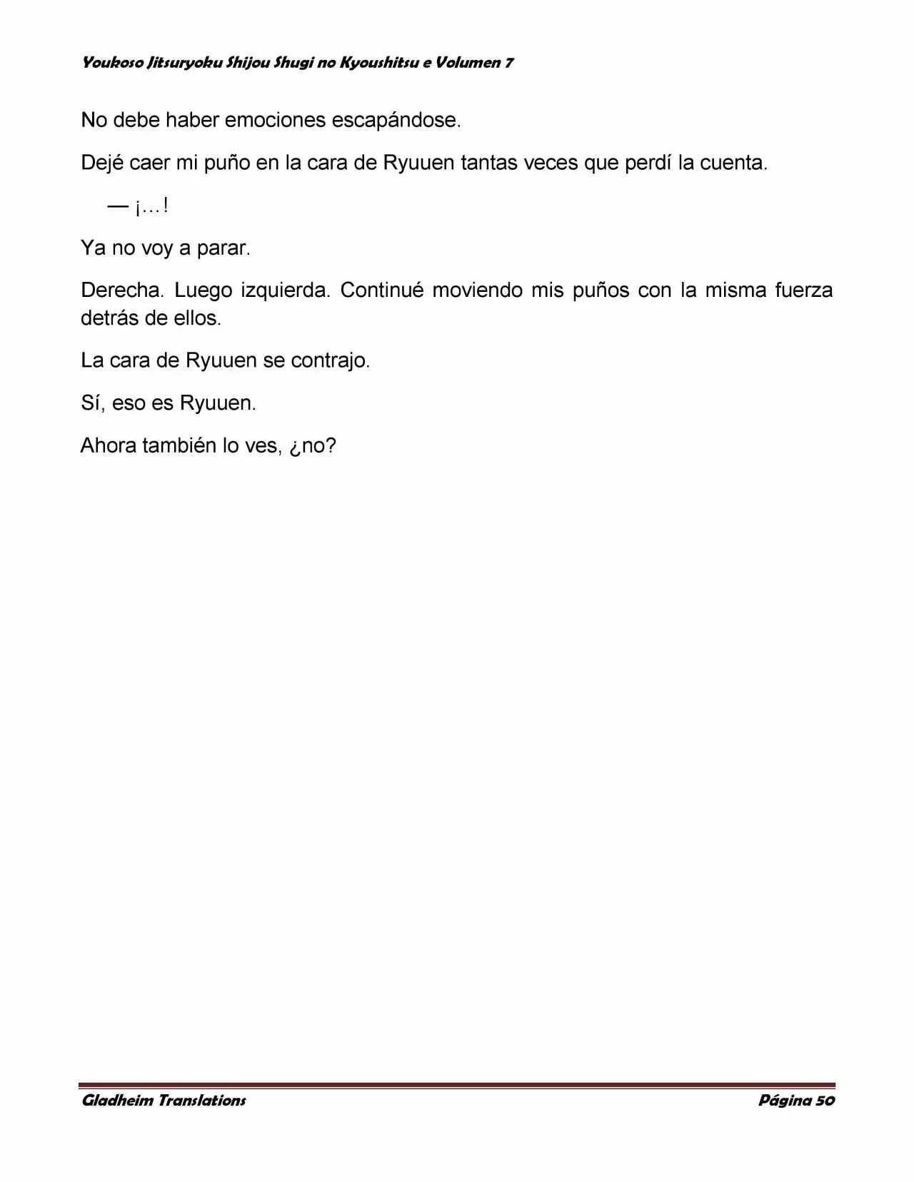 Página 50 del Manga