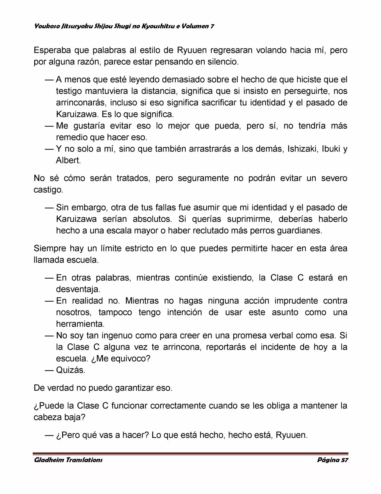 Página 57 del Manga