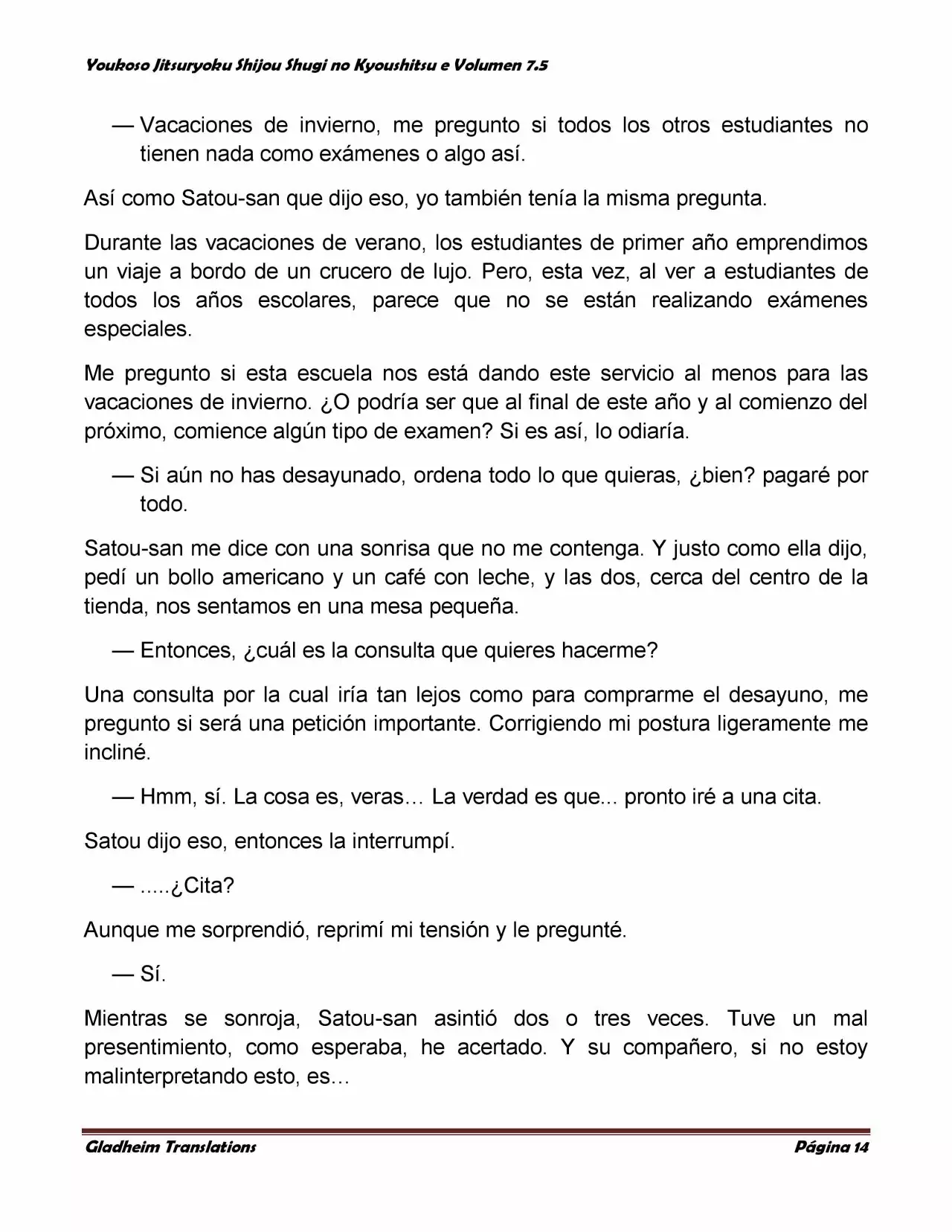 Página 14 del Manga