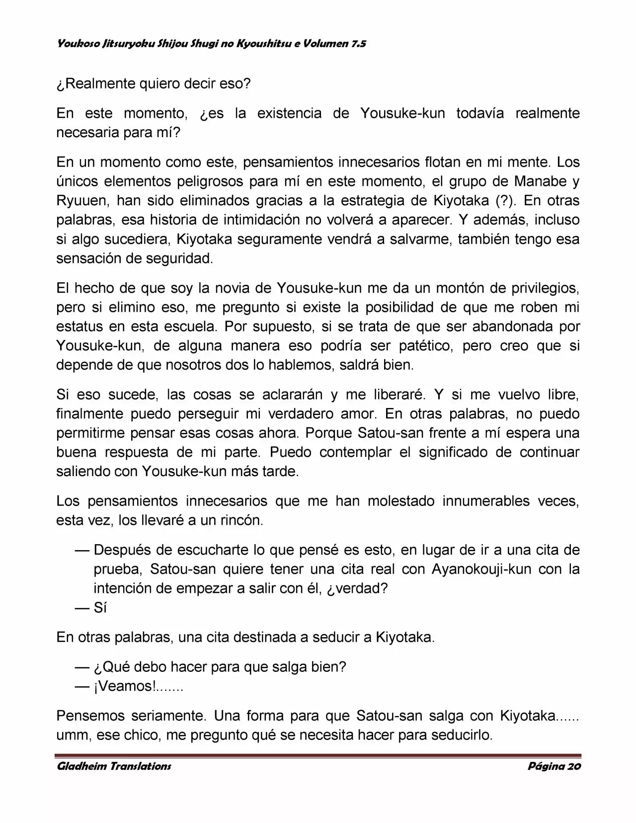 Página 20 del Manga