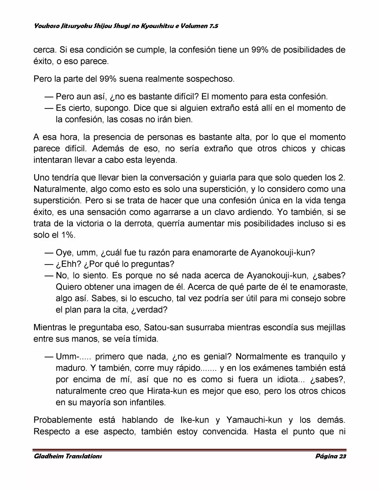 Página 23 del Manga