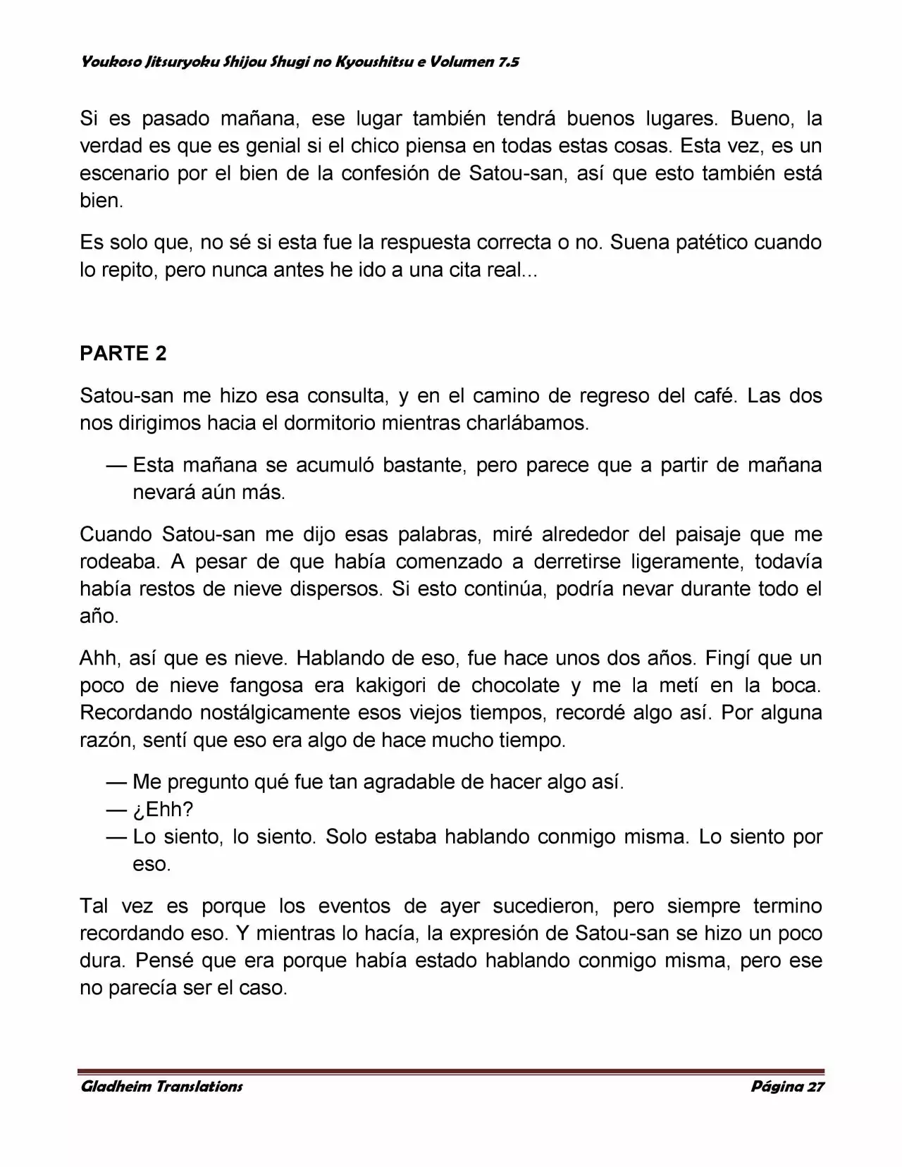 Página 27 del Manga