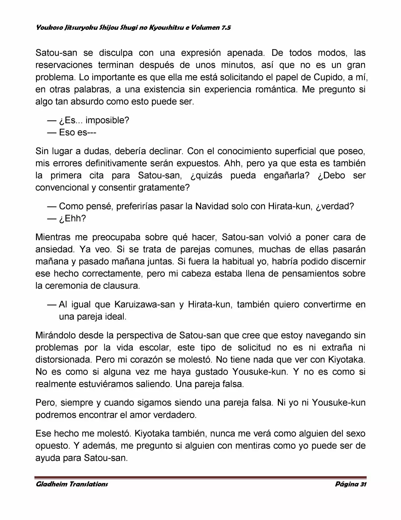 Página 31 del Manga