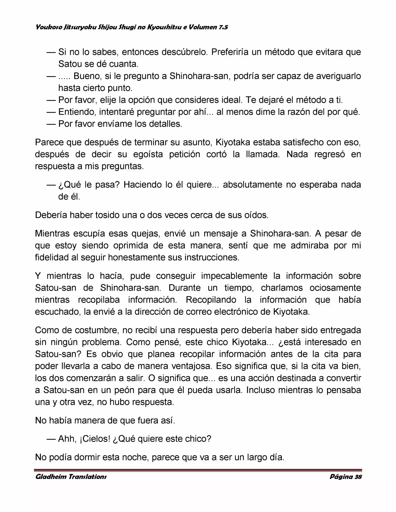 Página 38 del Manga