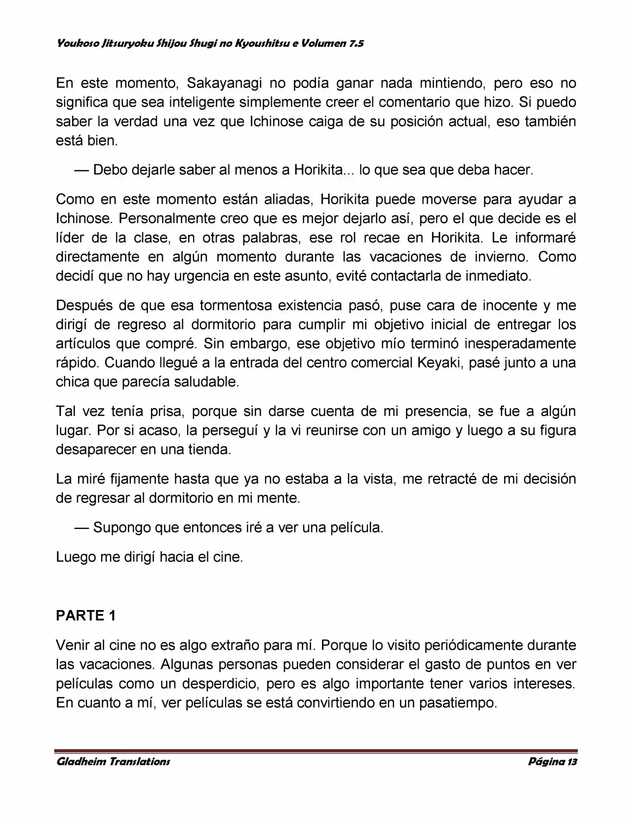 Página 13 del Manga