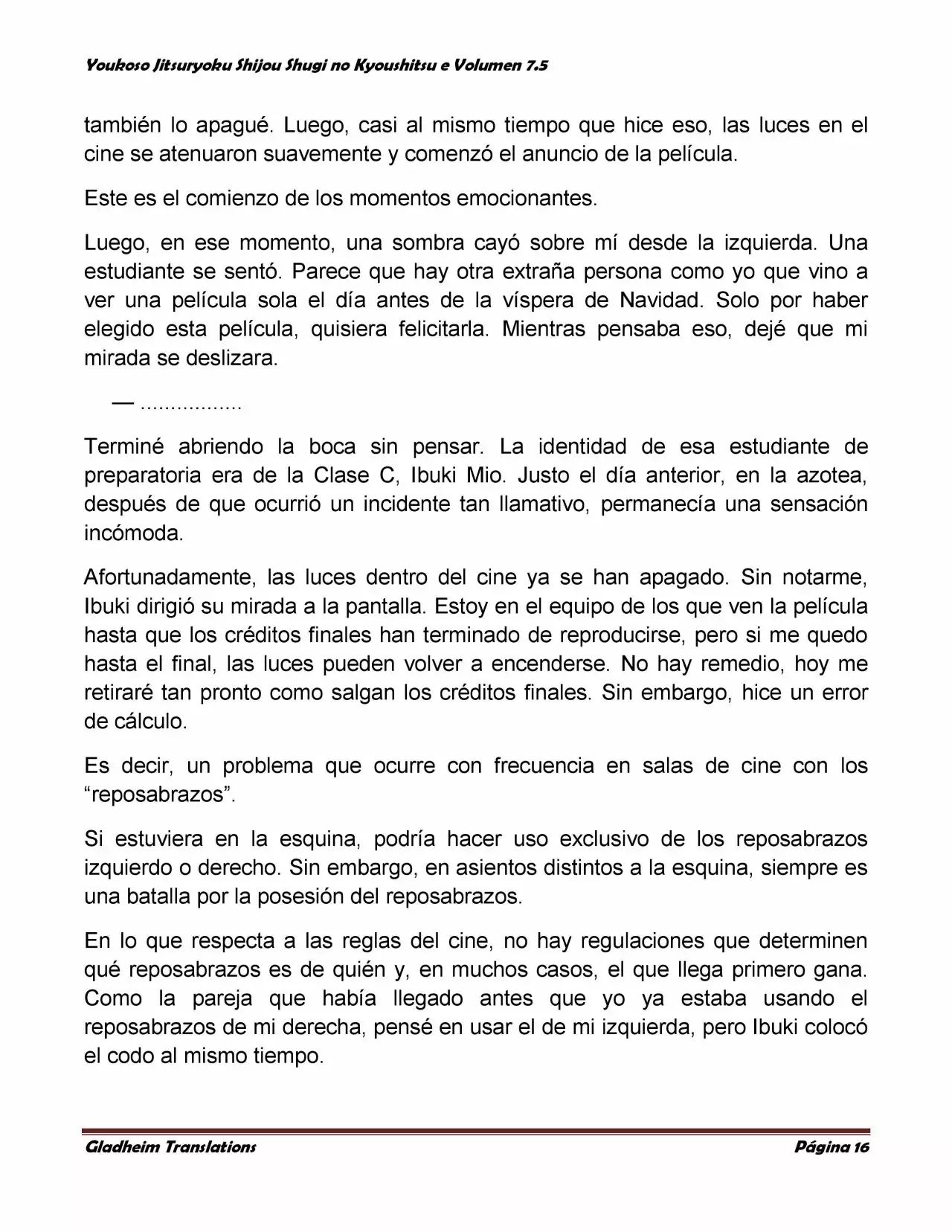 Página 16 del Manga