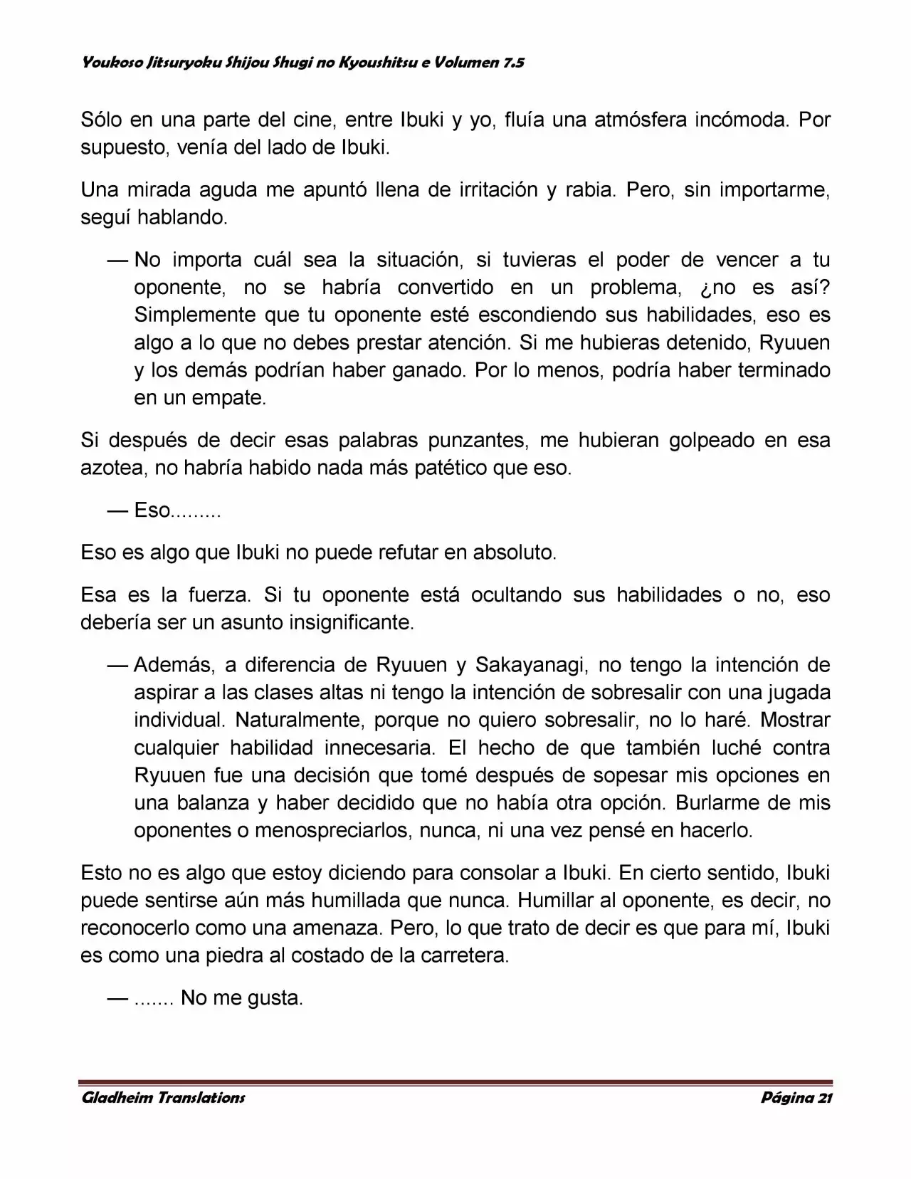 Página 21 del Manga