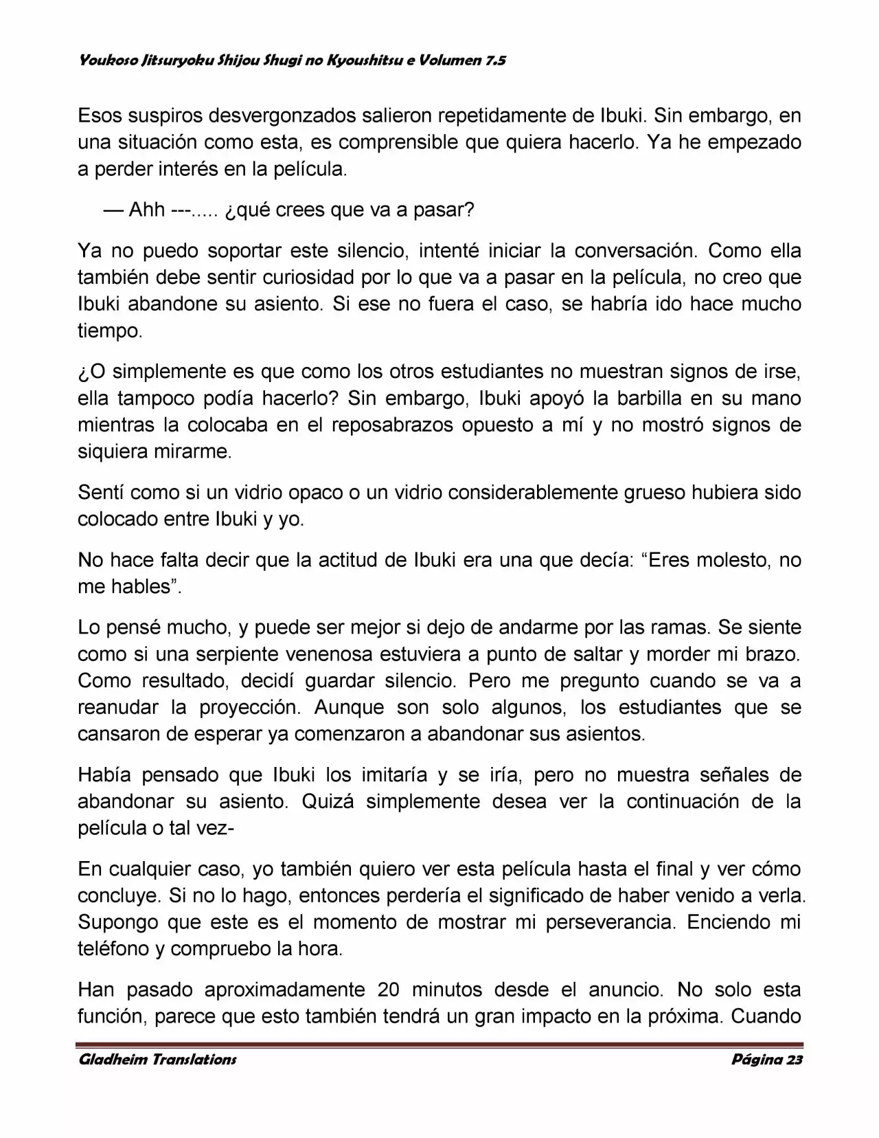 Página 23 del Manga