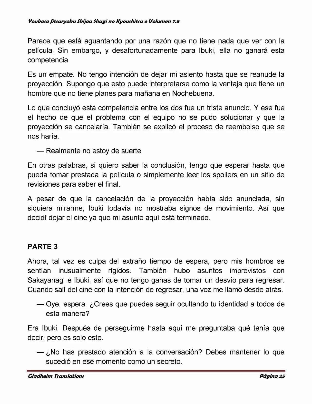 Página 25 del Manga