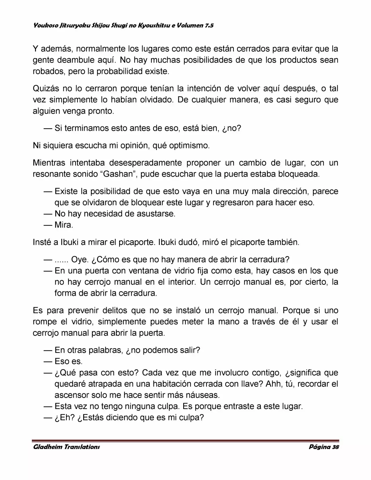 Página 38 del Manga