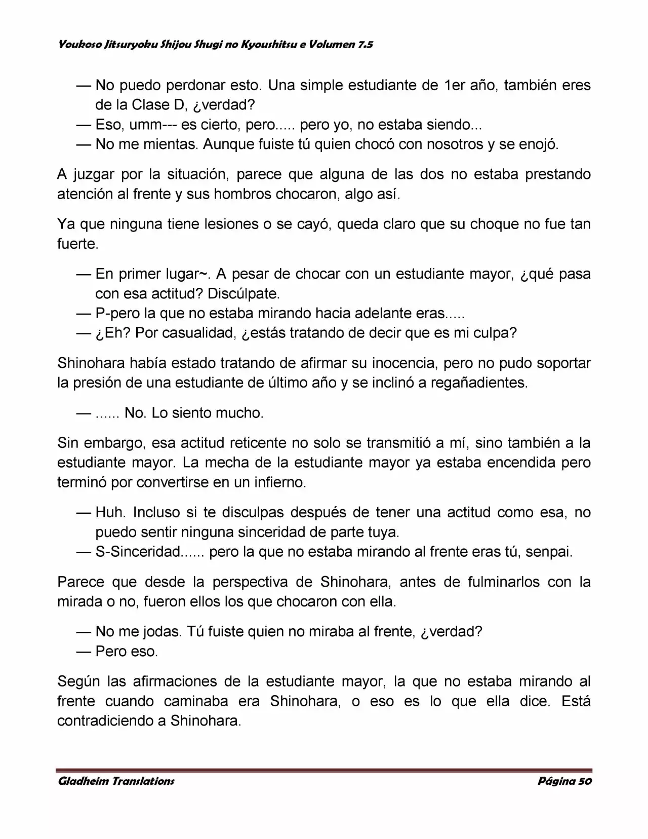 Página 50 del Manga