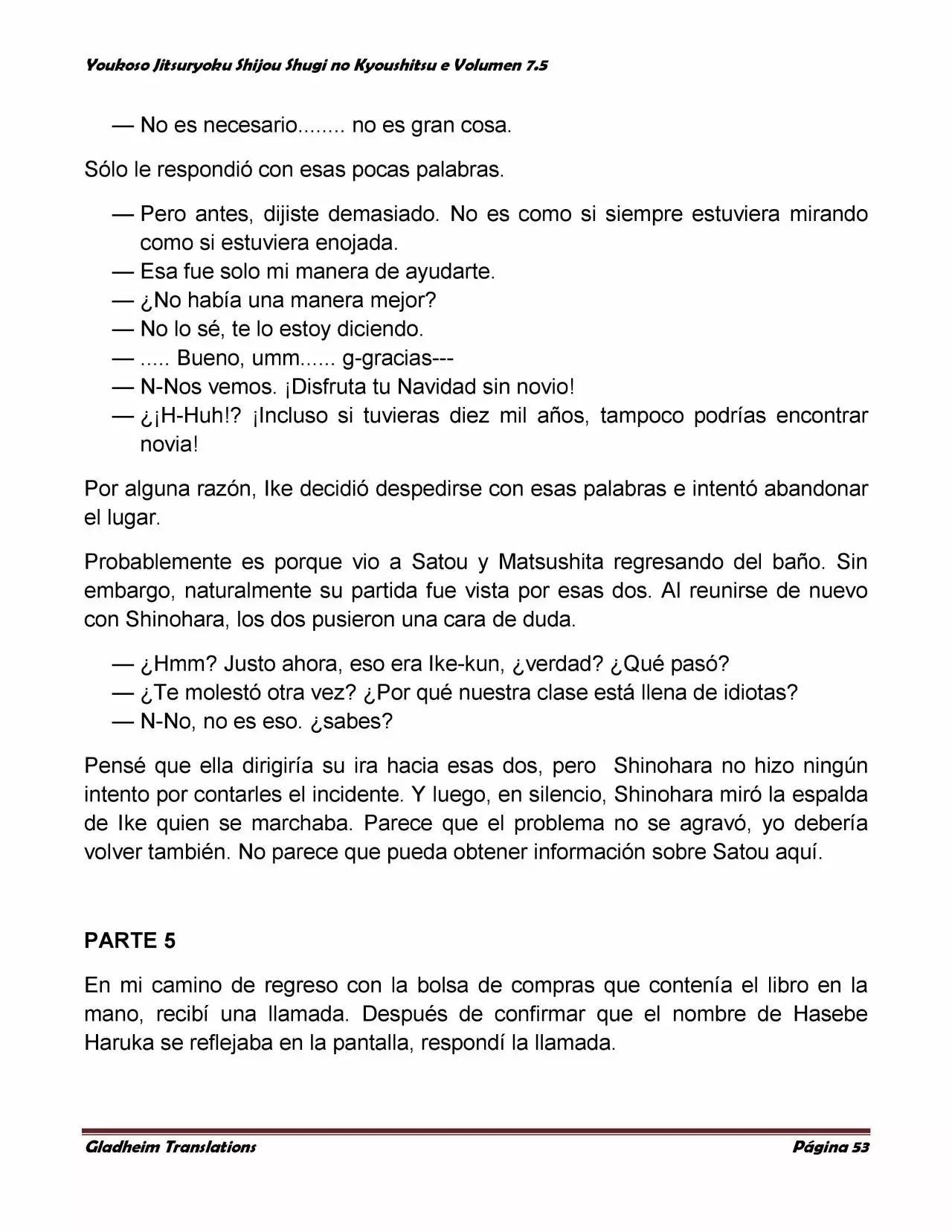 Página 53 del Manga