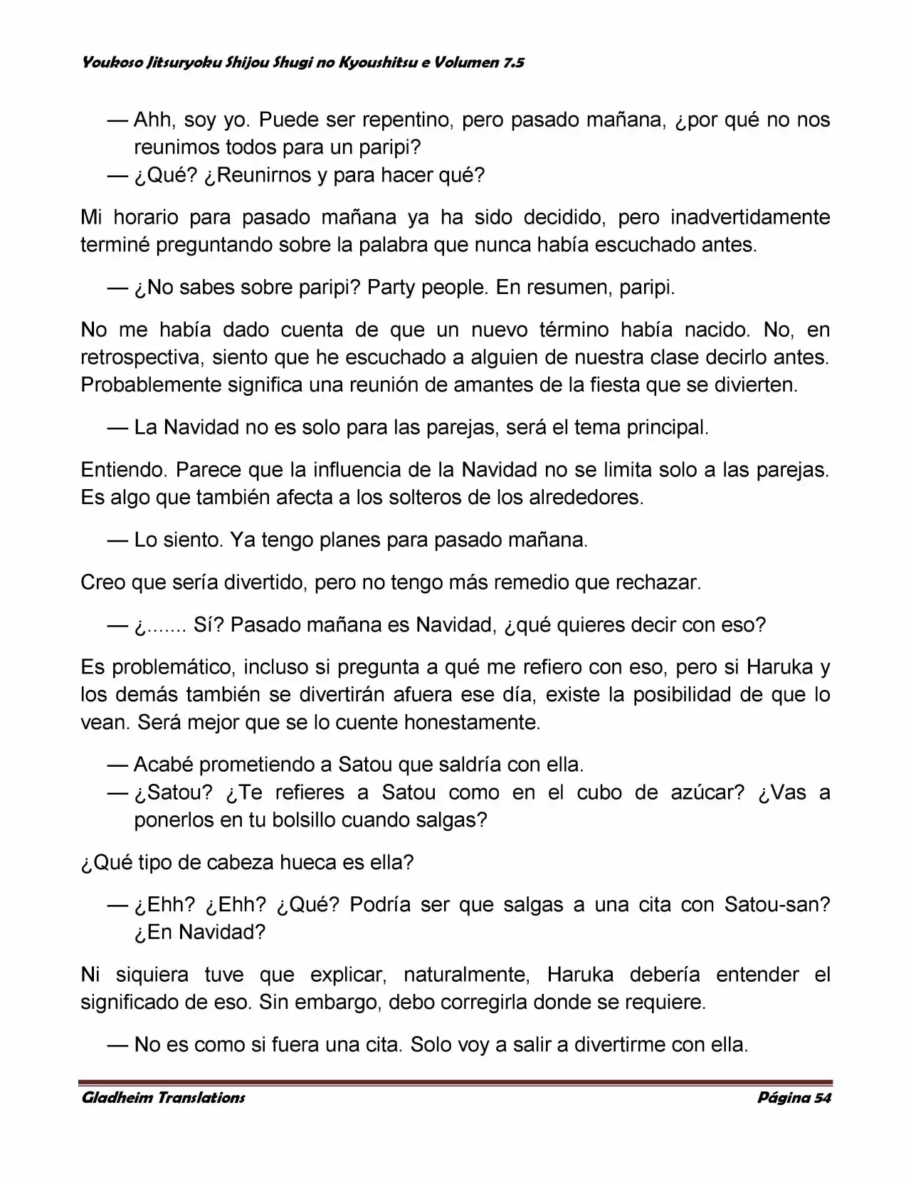 Página 54 del Manga