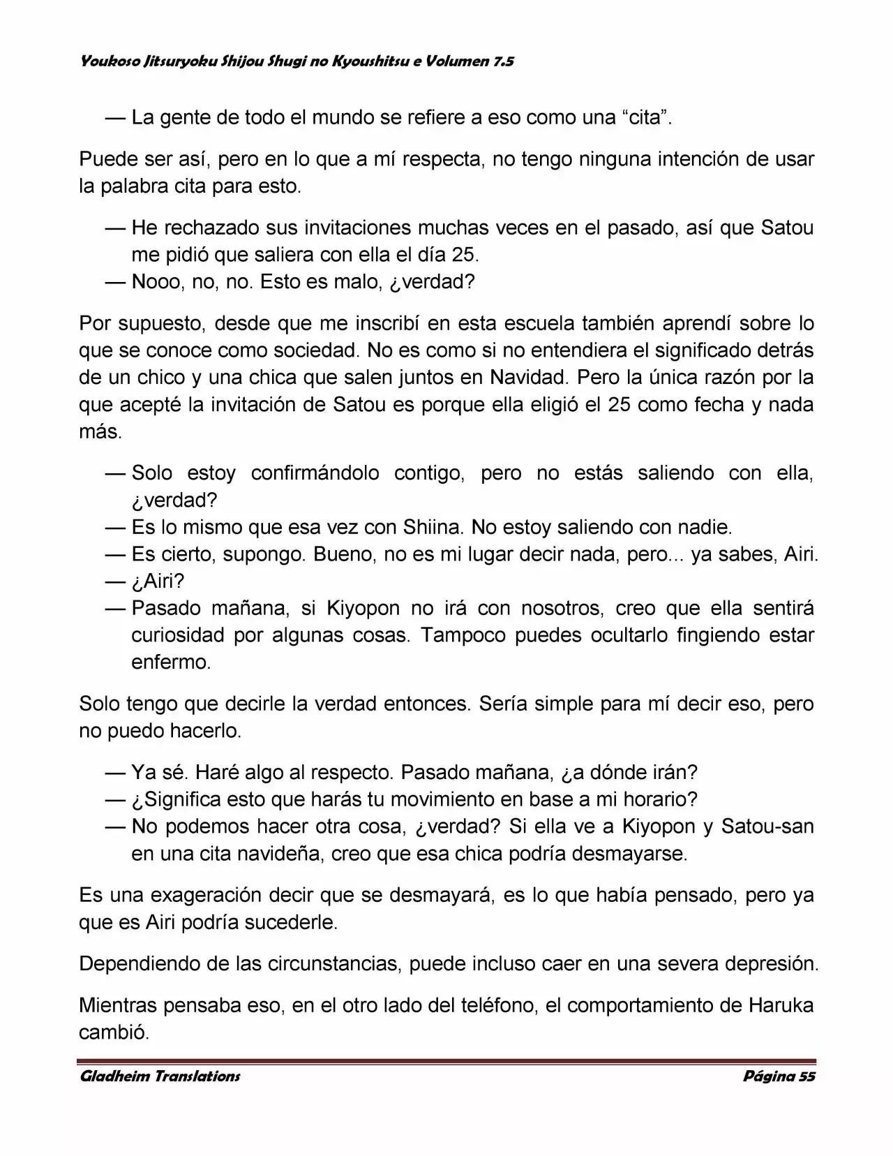 Página 55 del Manga