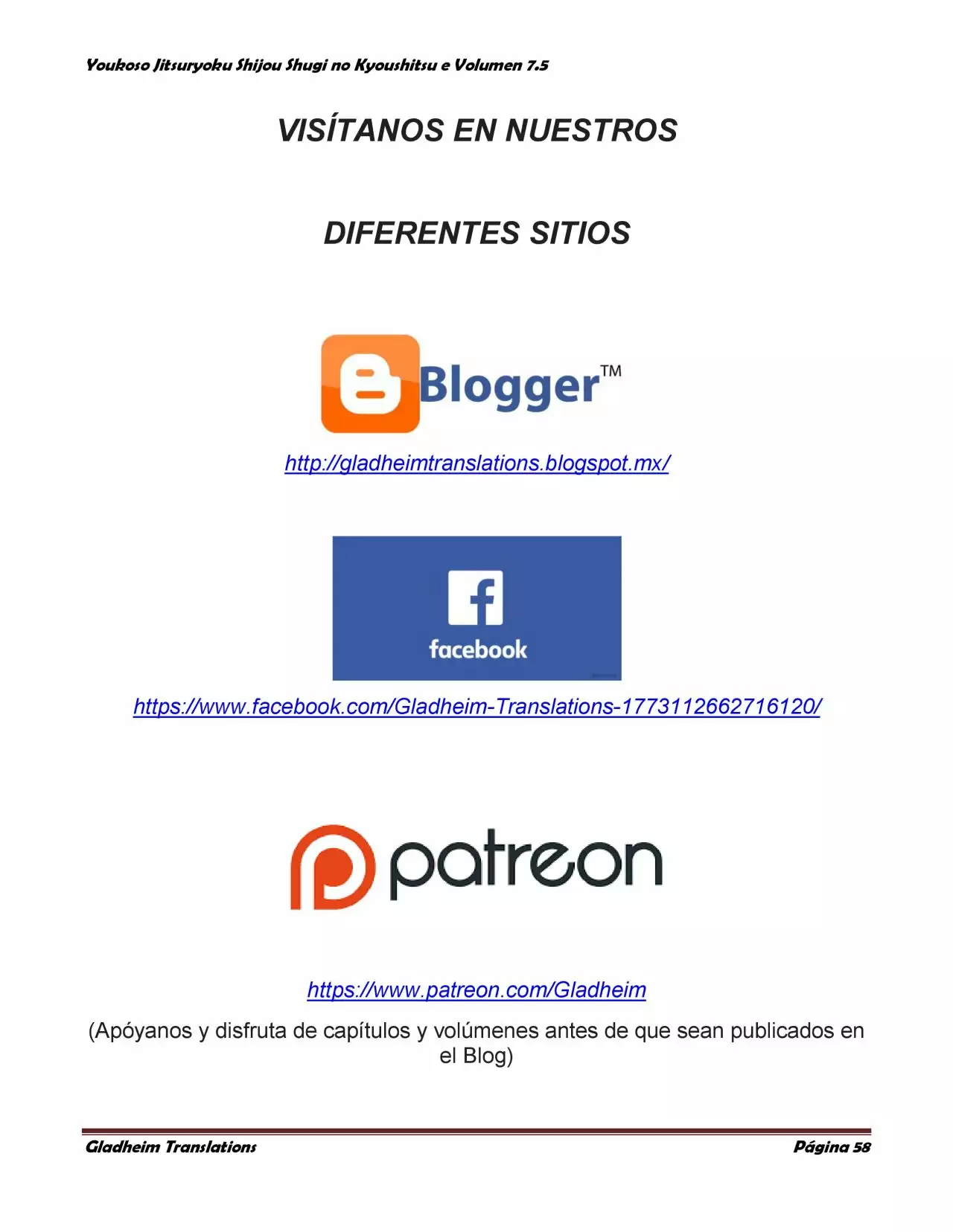 Página 58 del Manga