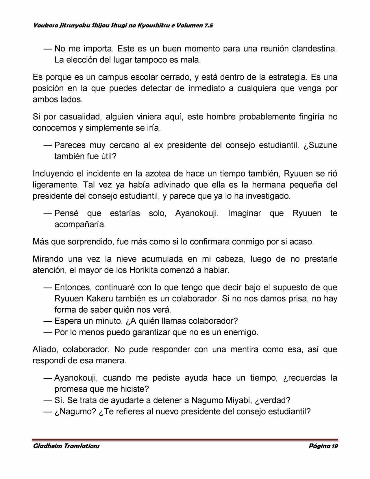 Página 19 del Manga