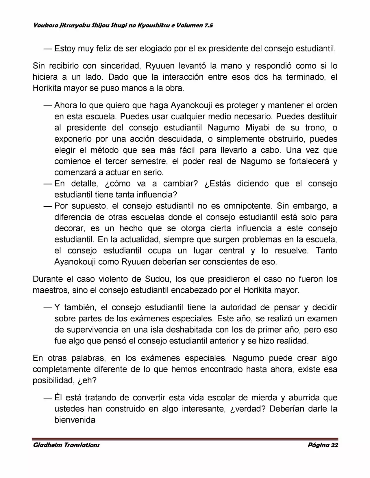 Página 22 del Manga