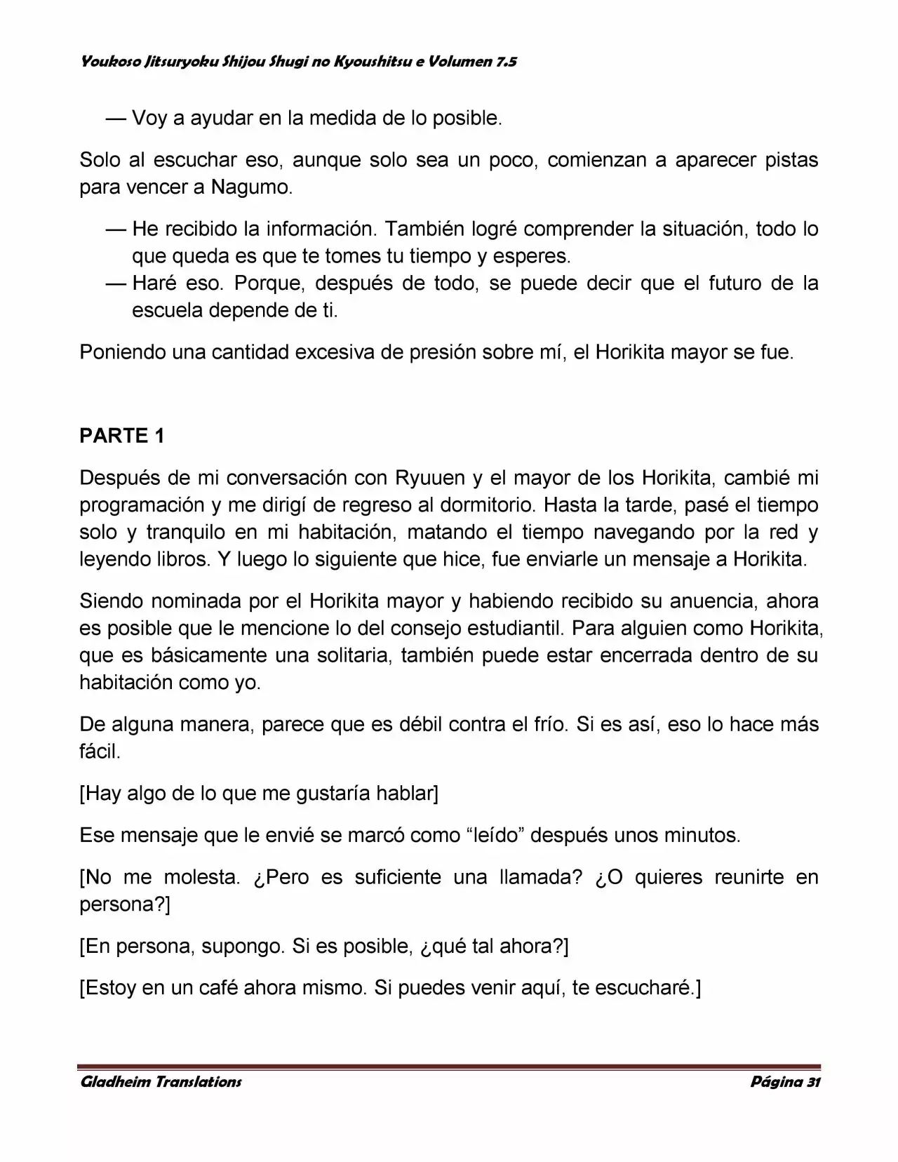 Página 31 del Manga