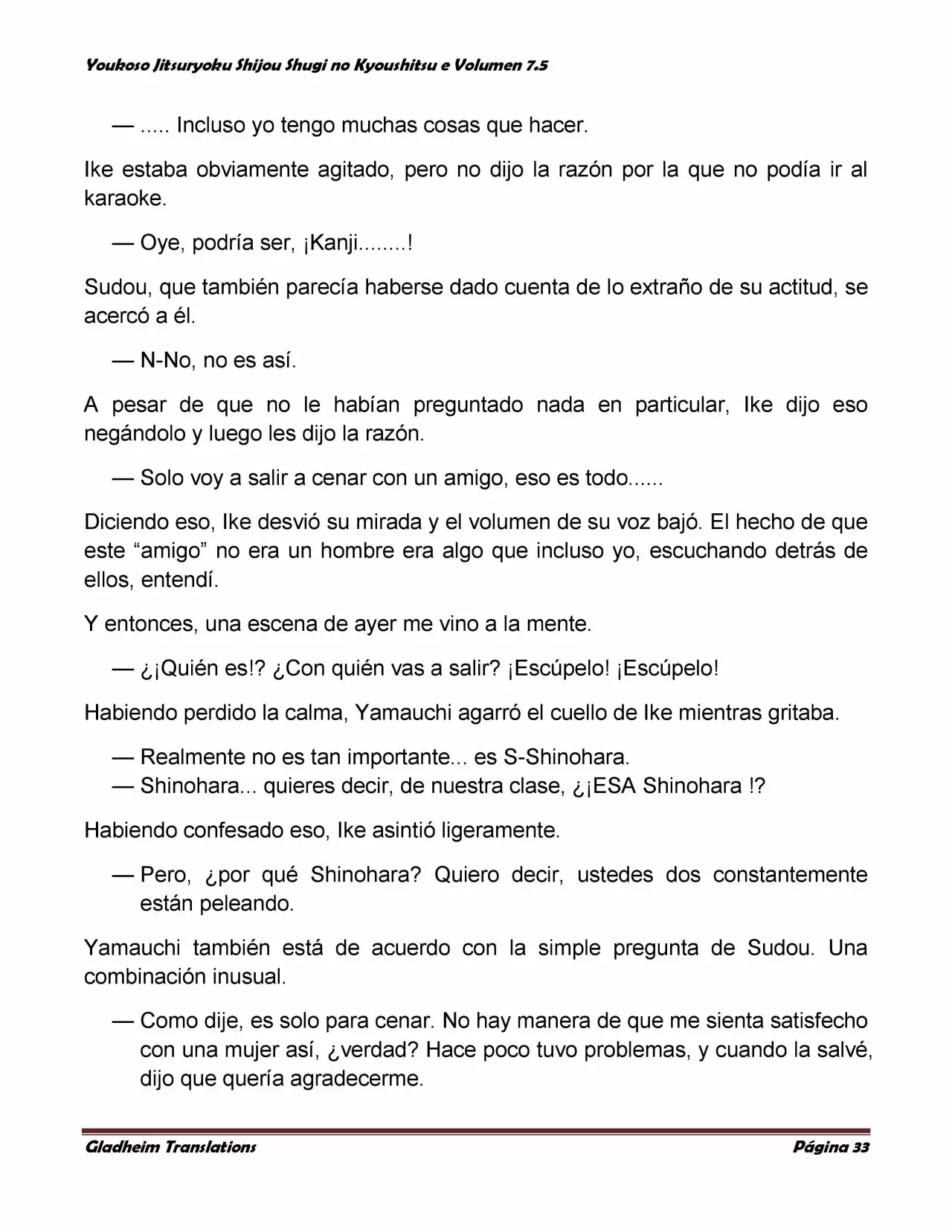 Página 33 del Manga