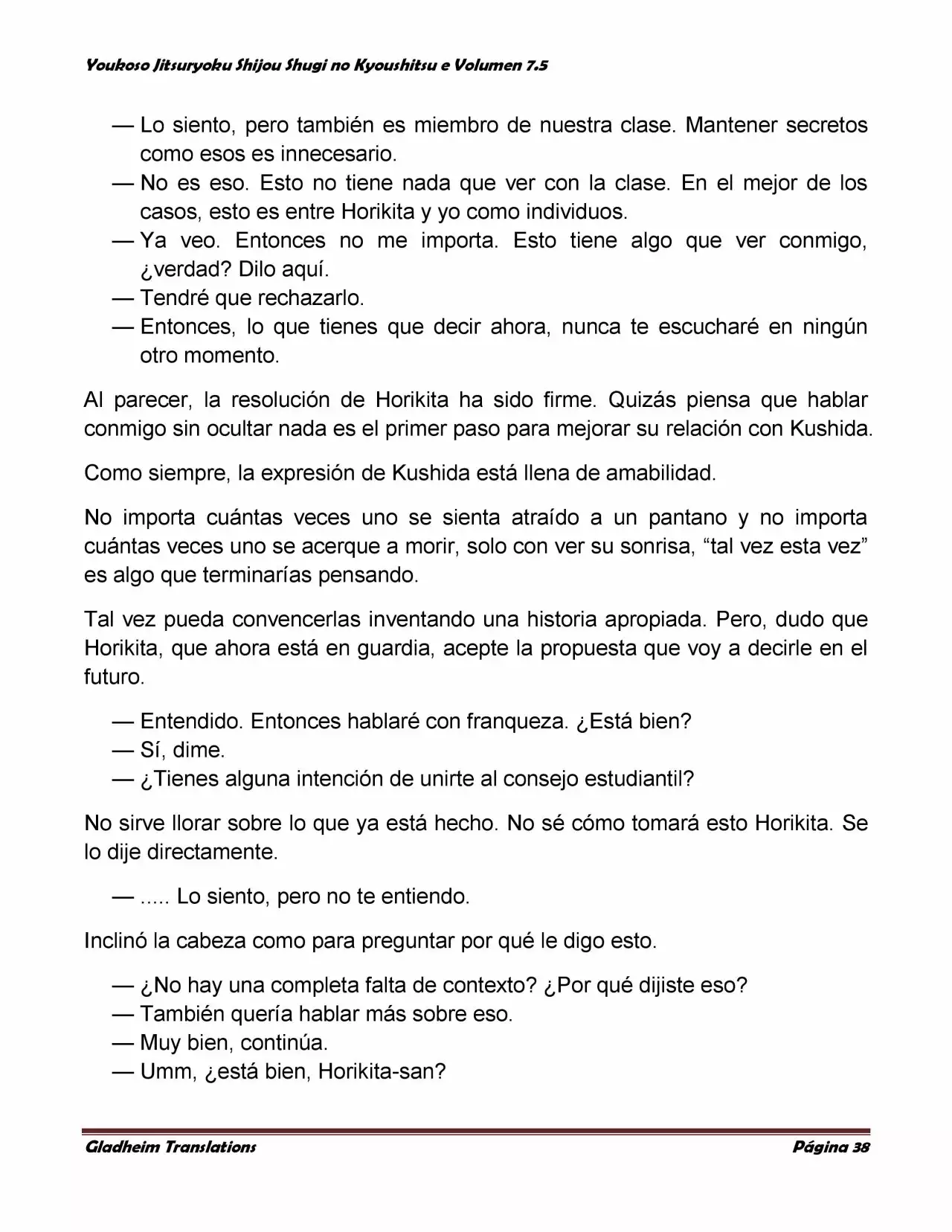 Página 38 del Manga