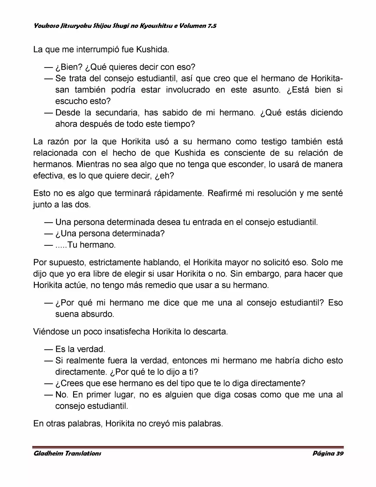 Página 39 del Manga