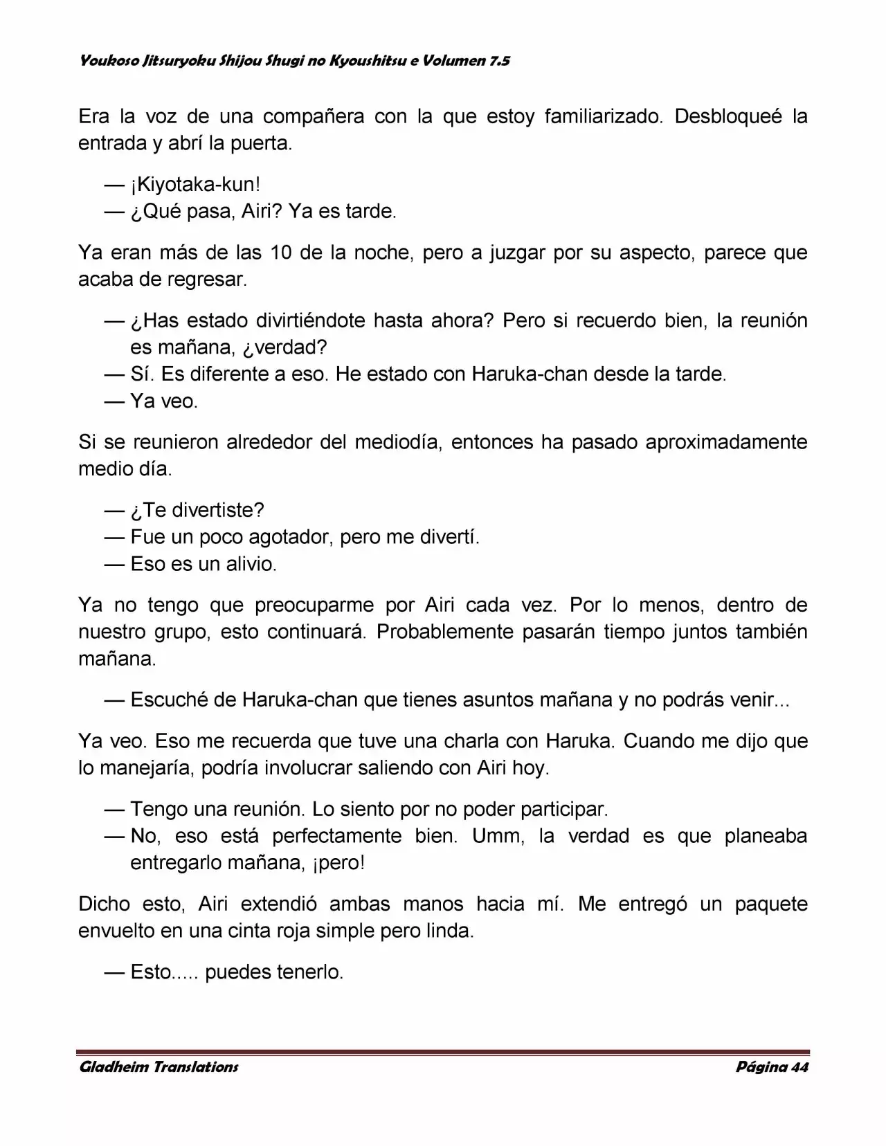 Página 44 del Manga