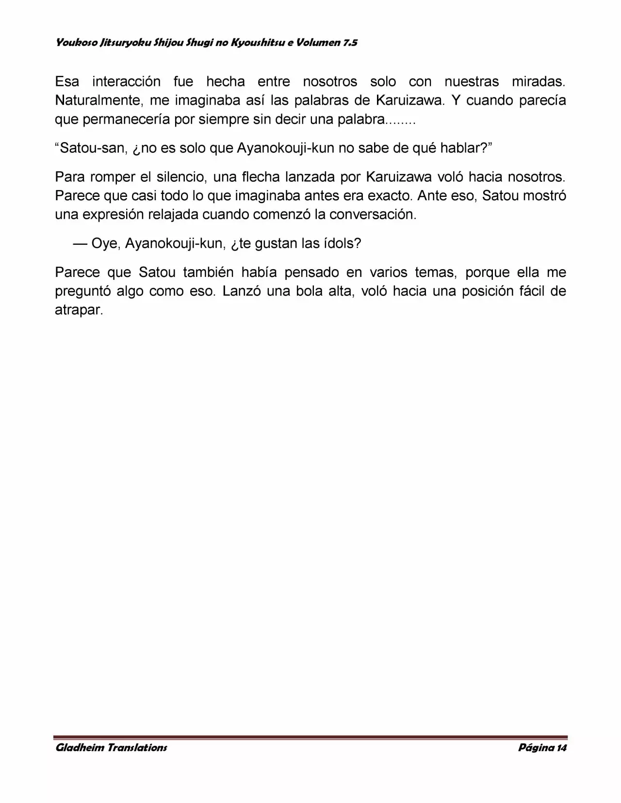 Página 14 del Manga