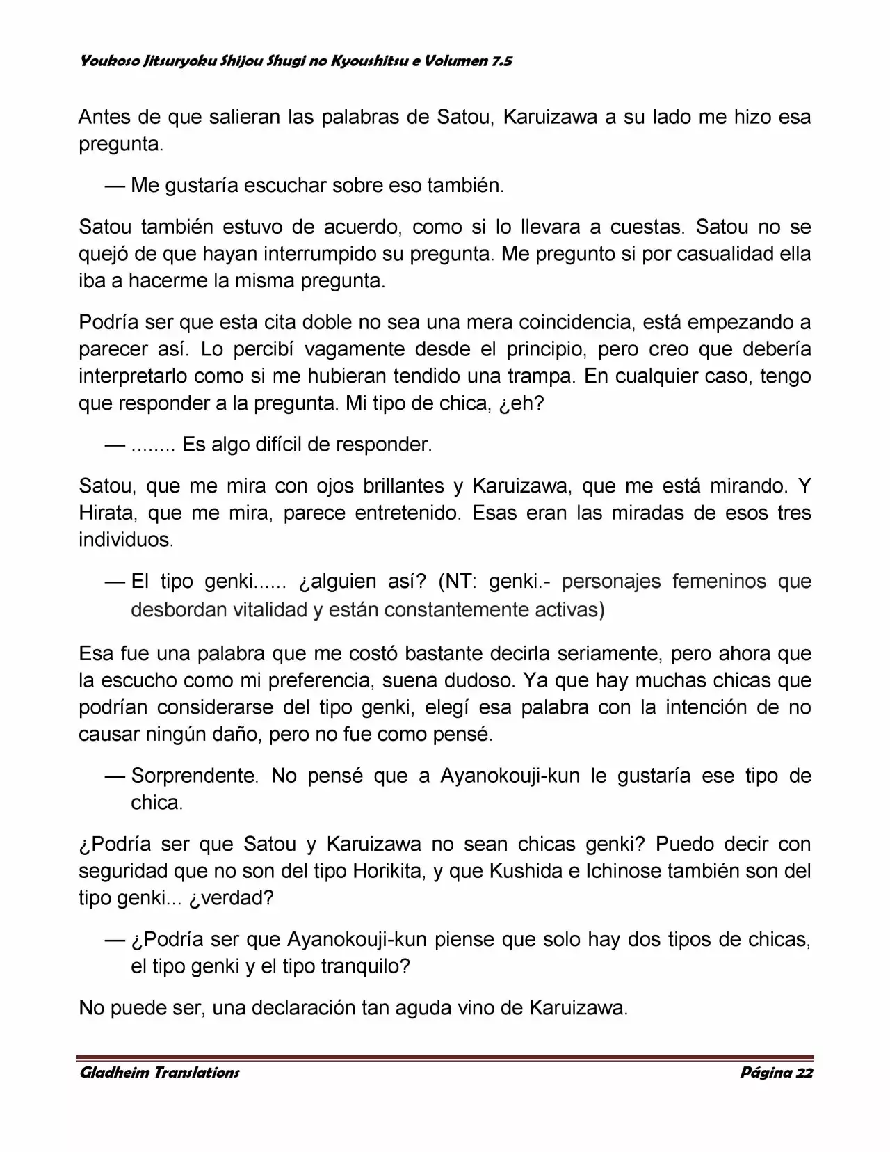 Página 22 del Manga